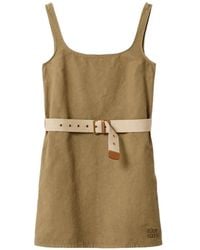 Miu Miu - Old Gabardine Mini-Dress - Lyst
