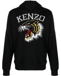 KENZO - Hoodie Varsity Jungle Tiger à logo brodé - Lyst