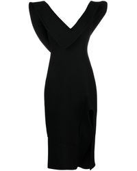 Bottega Veneta - Robe mi-longue à design structuré - Lyst
