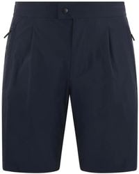 People Of Shibuya - Pleated Zip-Pocket Shorts - Lyst