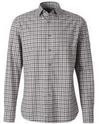 Canali - Cotton Plaid Shirt - Lyst