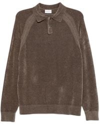 Profuomo - Button-Fastening Long Sleeve Polo Shirt - Lyst