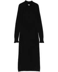 AROVESCIO - High-Neck Ribbed-Knit Dress - Lyst