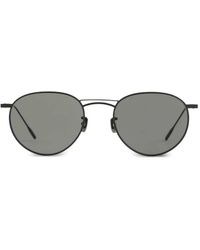 Eyevan 7285 - Round-Frame Double-Bridge Sunglasses - Lyst