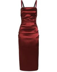Dolce & Gabbana - Robe De Cocktail En Satin - Lyst