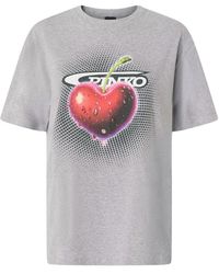 Pinko - T-Shirt Met Grafische Print - Lyst