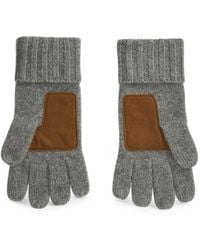 Polo Ralph Lauren - Suede-Patch Wool Gloves - Lyst