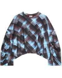 Dries Van Noten - Sweater Met Lange Mouwen En Geometrische Print - Lyst