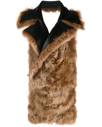 Jil Sander Fur Front Vest - Multicolour