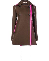 Marni Korte Uitlopende Jas - Bruin