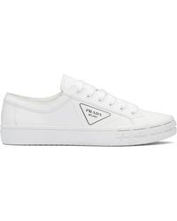 Prada - Cassetta Wheel Recycled-nylon Gabardine Trainers - Lyst