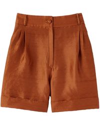 D'Estree - Shorts Daniel Con Pieghe - Lyst