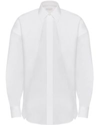 Alexander McQueen - Folded Long-sleeved Cotton Shirt - Lyst