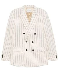 Drole de Monsieur - Striped Blazer - Lyst