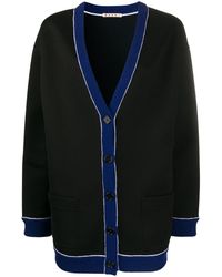 Marni Cárdigan oversize con cuello en V - Negro
