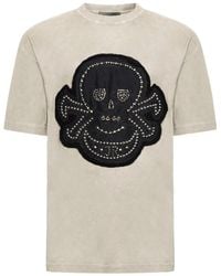 John Richmond - Skull-Embellished T-Shirt - Lyst