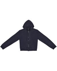 Balenciaga - Logo-patch Zip-up Hoodie - Lyst