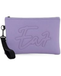 EA7 - Clutch Mit Logo-Prägung - Lyst