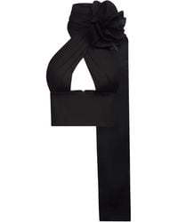 Area - Flower Corsage Halter Top - Lyst