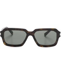 Saint Laurent - トータスシェル スクエアサングラス - Lyst