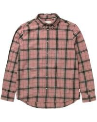Les Deux - Check-Pattern Button-Down Shirt - Lyst