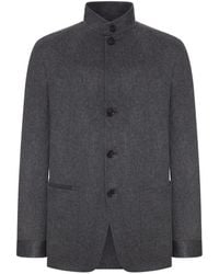 ZEGNA - High-Neck Jacket - Lyst