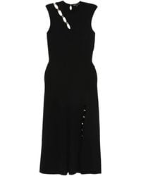 black knit midi dress long sleeve Plus Size Black Knit Midi Dress | Lantern Sleeves, Daily