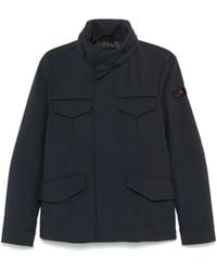 Peuterey - Layered Technical Jersey Jacket With Concealed Hoo - Lyst