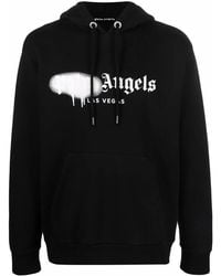 Palm Angels - Las Vegas Sprayed-Logo Hoodie - Lyst