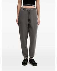 KARL LAGERFELD - Drawstring Track Pants - Lyst