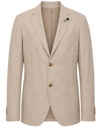 Lardini - Single-Breasted Houndstooth Blazer - Lyst