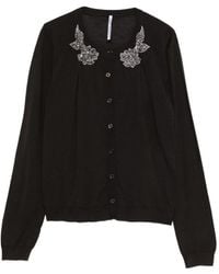 Liviana Conti - Cardigan Mit Verziertem Kragen - Lyst