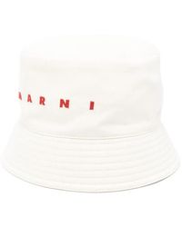 Marni - Logo-Embroidered Bucket Hat - Lyst