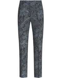 Etro - Mid-rise Jacquard Tailored Trousers - Lyst