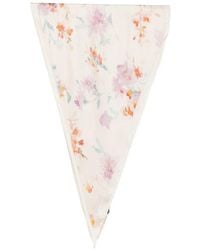 Herno - Foulard Con Stampa A Fiori - Lyst