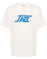 Wales Bonner - Jazz-Print Cotton T-Shirt - Lyst