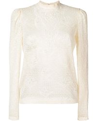 Philosophy Di Lorenzo Serafini - Lace Embroidered Blouse - Lyst