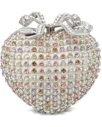 Self-Portrait - Crystal-Embellished Clutch Bag - Lyst