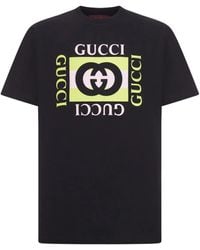 Gucci - T-Shirt Aus Baumwoll-Jersey - Lyst