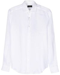 Dell'Oglio - スプレッドカラー リネンシャツ - Lyst