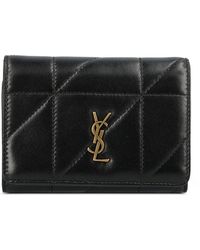 Saint Laurent - Jamie Slim Tri-Fold Wallet - Lyst