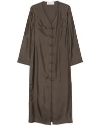Rohe - Frog Button Midi Dress - Lyst