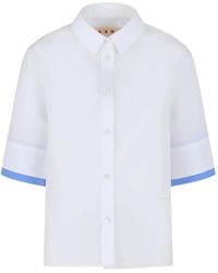 Marni - Contrasting-Cuffs Shirt - Lyst