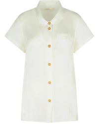 KHAITE - Keefe Blouse Met Puntige Kraag - Lyst