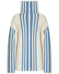 Malo - Intarsia-Knit High-Neck Sweater - Lyst