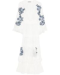 ERMANNO FIRENZE - Floral Embroidered Maxi Dress - Lyst