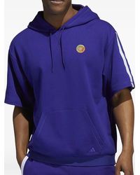 adidas - X Donavan Mitchell Short-Sleeve Hoodie - Lyst