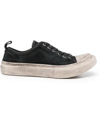 Ann Demeulemeester - Halli Distressed-Effect Lace-Up Sneakers - Lyst