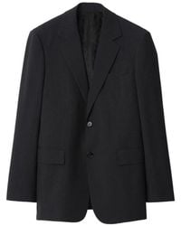 Burberry - Wool Blend Tailored Jacket - Lyst