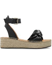 Odissi - Knot-Detail Espadrille Sandals - Lyst